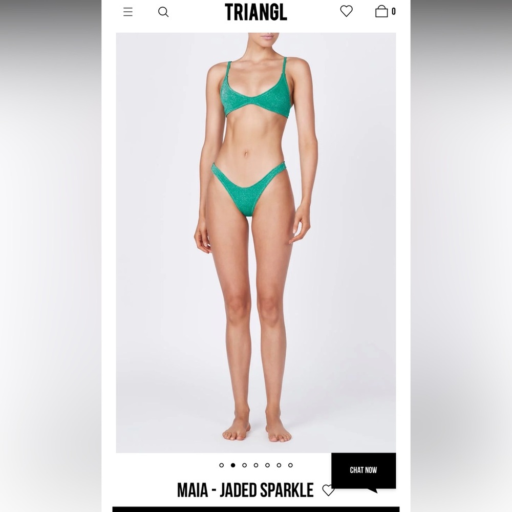MAIA Jaded Sparkle Traingl Swimsuit